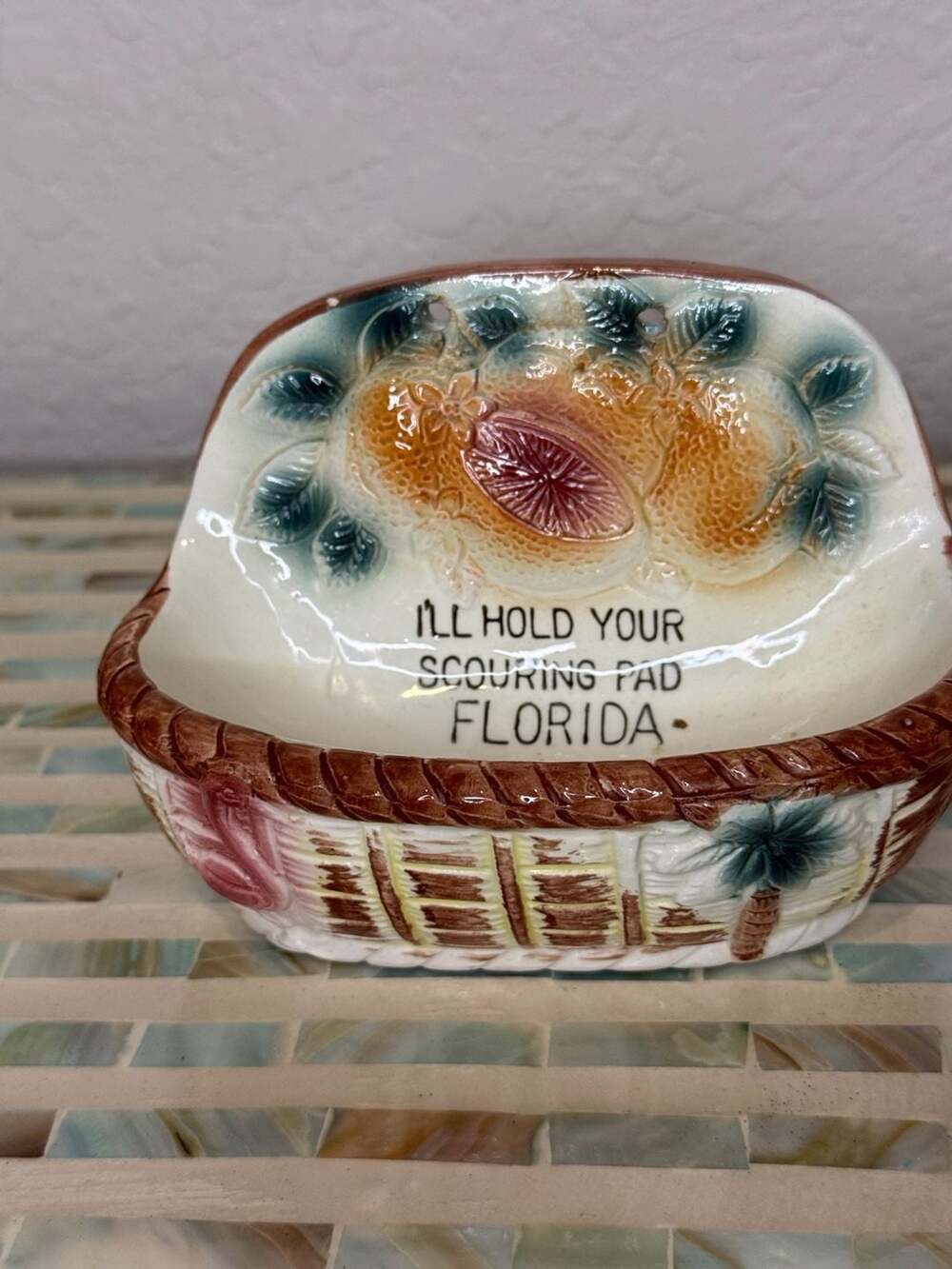 Vintage Florida Scouring Pad Holder